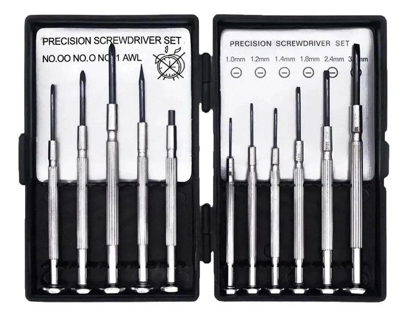JUEGO DE MINI DESTORNILLADORES DE PRECISION 11 PIEZAS PARA REPARACIONES - 1