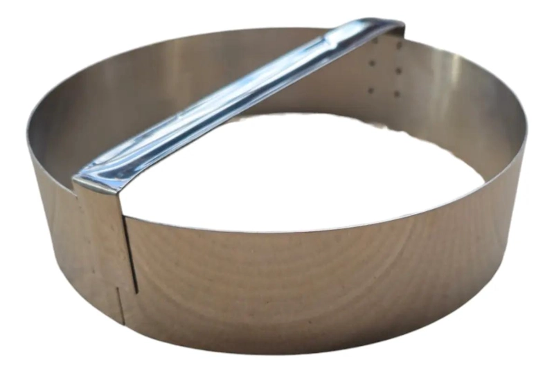 CORTADOR DE MASA DE ACERO INOXIDABLE DE 20 CM PARA REPOSTERIA - 2