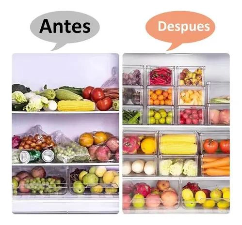 SET DE 7 CAJAS ORGANIZADORAS TRANSPARENTES PARA REFRIGERADOR - 4