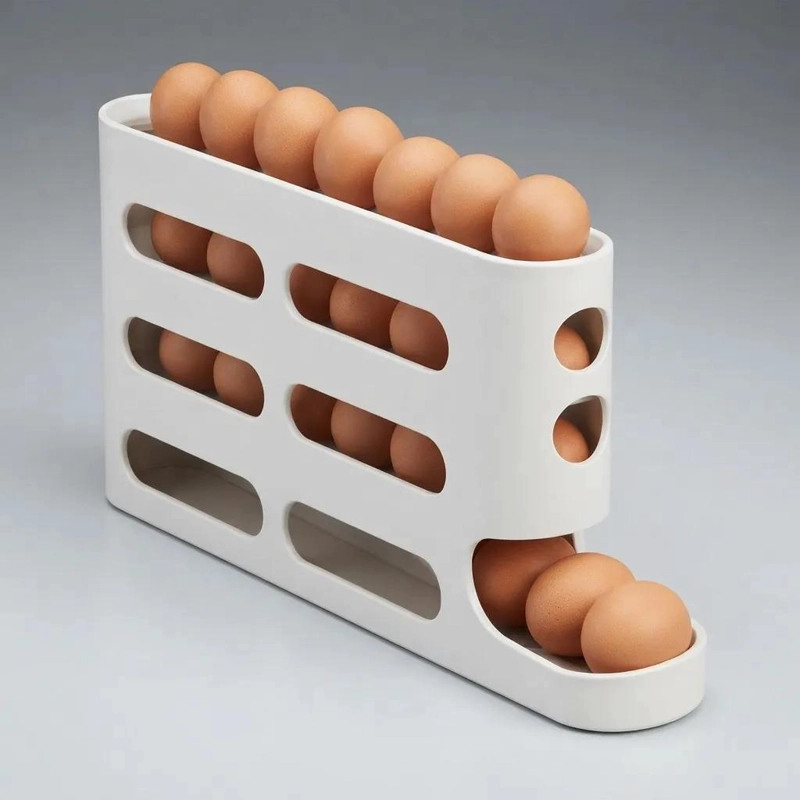 ORGANIZADOR DISPENSADOR DE HUEVOS PARA REFRIGERADOR 30 UNIDADES - 10