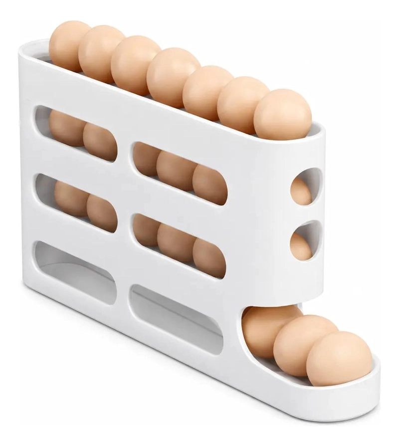 ORGANIZADOR DISPENSADOR DE HUEVOS PARA REFRIGERADOR 30 UNIDADES - 3