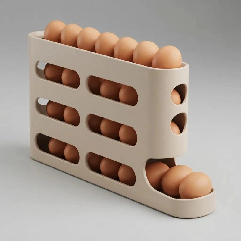 ORGANIZADOR DISPENSADOR DE HUEVOS PARA REFRIGERADOR 30 UNIDADES - 6
