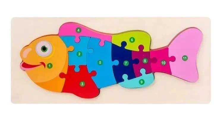 PACK DE 3 PUZZLES DE MADERA 3D PARA NIÑOS - 7