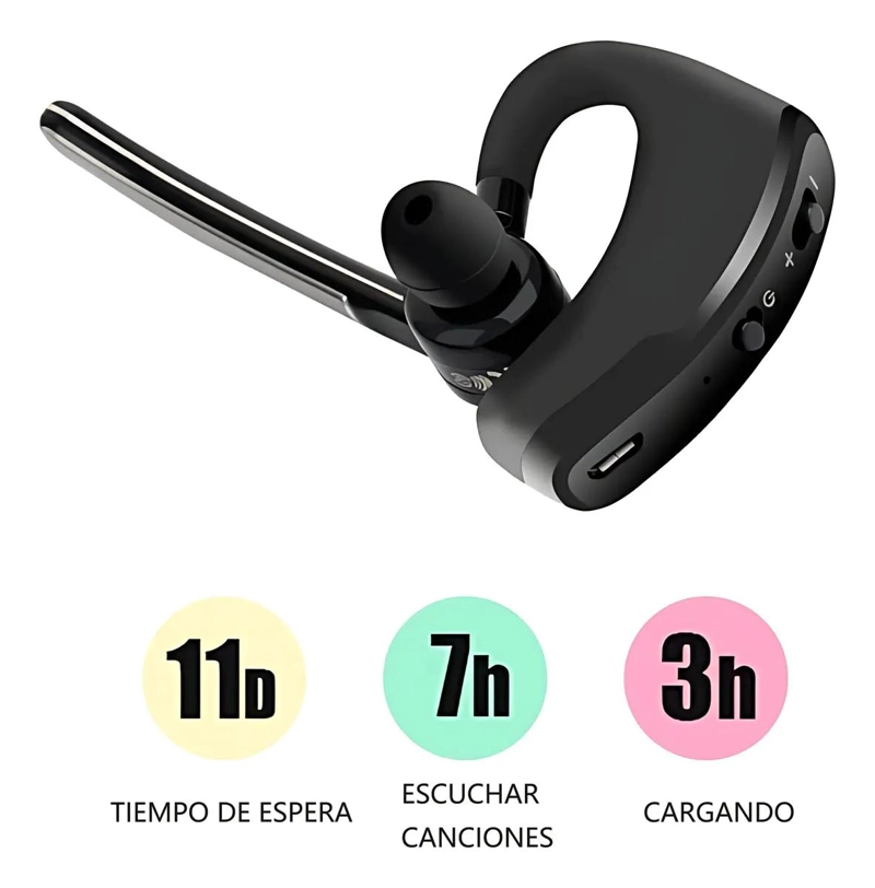 AURICULARES INALAMBRICOS CON MICROFONO Y CANCELACION DE RUIDO - 3