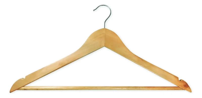 PACK DE 50 COLGADORES DE MADERA PARA ROPA Y ACCESORIOS - 3