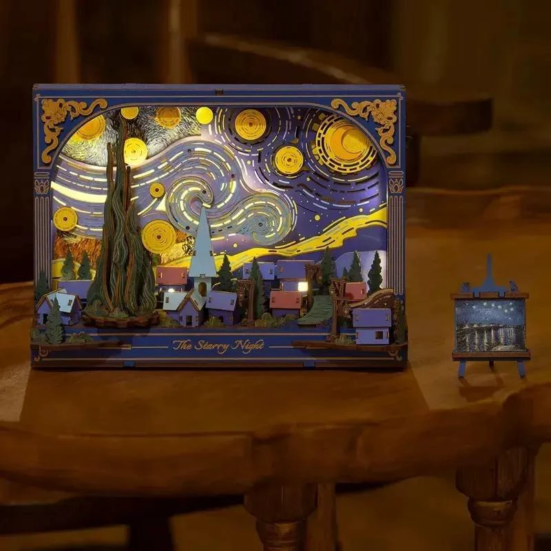 PUZZLE 3D NOCHE ESTRELLADA ARMABLE DE MADERA - 2