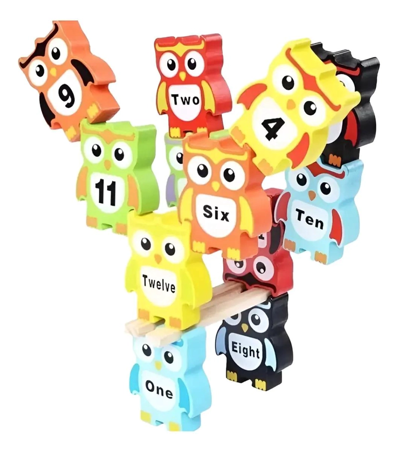 PUZZLE APILABLE DE MADERA PARA NIÑOS ESTIMULANTE Y COLORIDO - 1