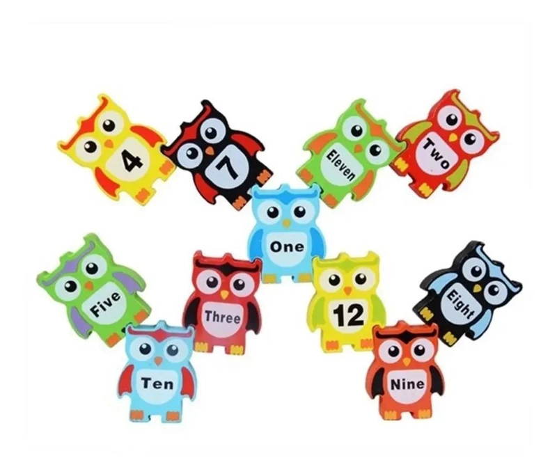 PUZZLE APILABLE DE MADERA PARA NIÑOS ESTIMULANTE Y COLORIDO - 7