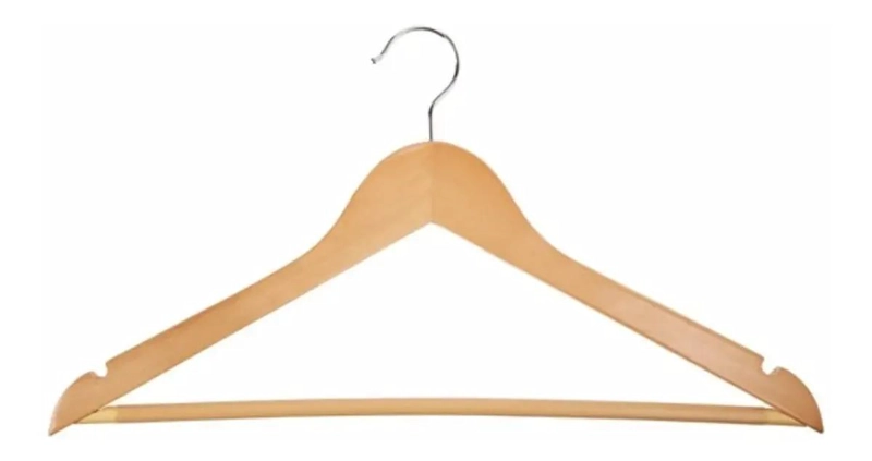 PACK DE 30 COLGADORES DE MADERA PARA ORGANIZAR ROPA - 1