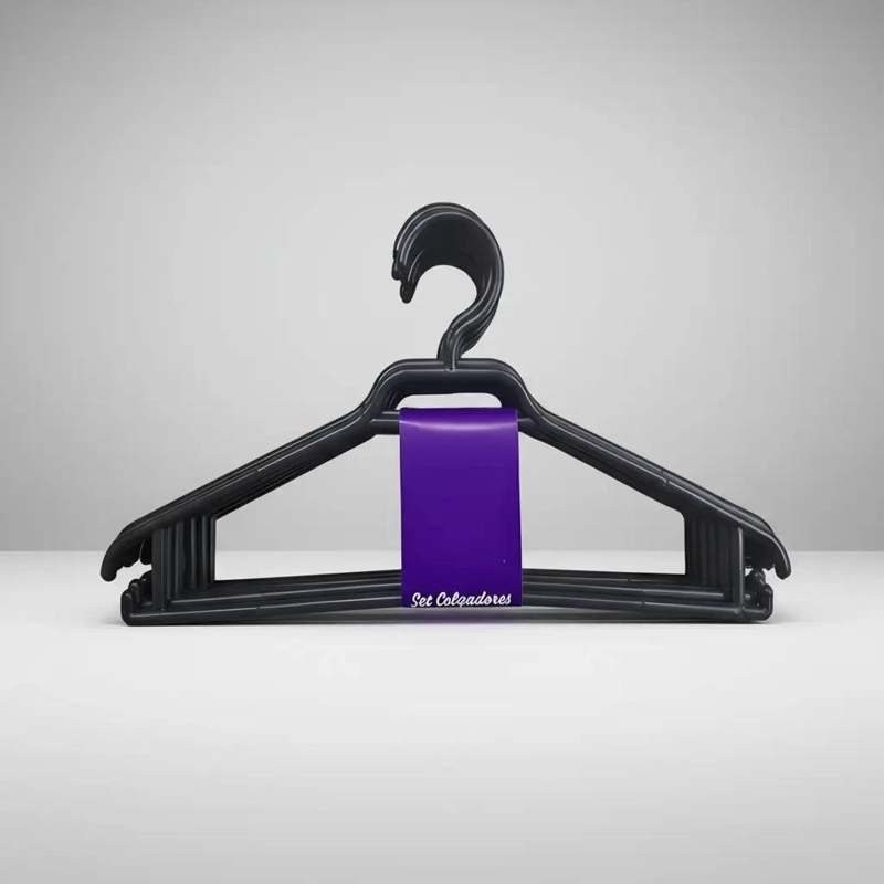 COLGADORES DE PLASTICO PARA ROPA - PACK DE 10 UNIDADES - 1