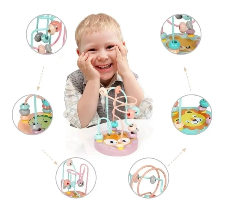 JUGUETE DIDACTICO DE MADERA PARA NIÑOS Y BEBE S - 3