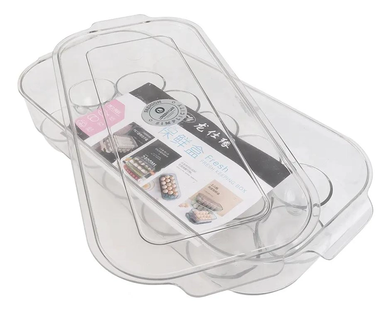 ORGANIZADOR COMPACTO PARA 16 HUEVOS CON TAPA PROTECTORA - 1