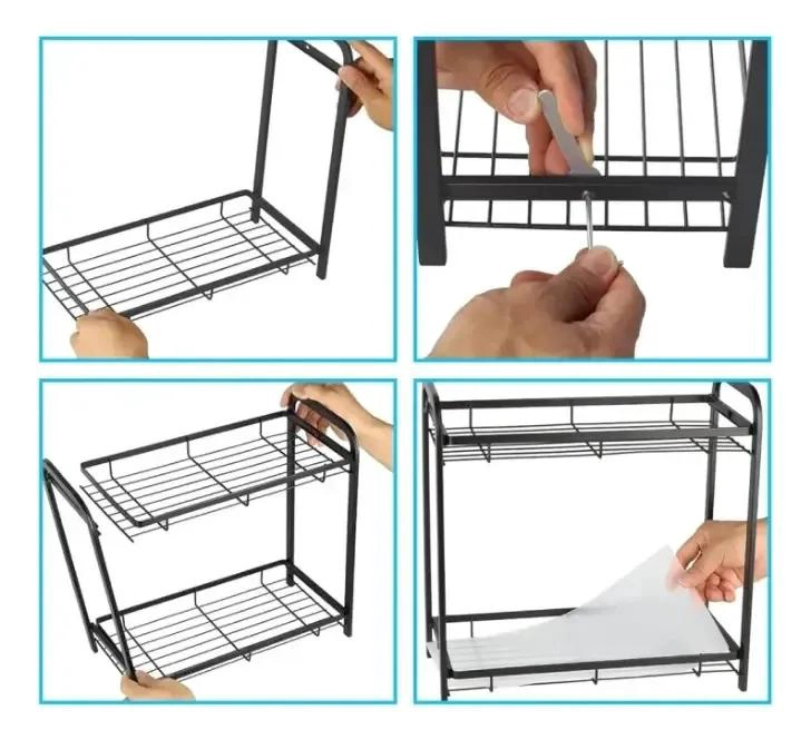 ESTANTE ORGANIZADOR MULTIUSO DE 2 NIVELES PARA COCINA Y BAÑO - 8