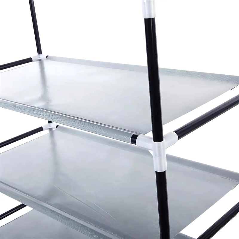 ZAPATERO VERTICAL ORGANIZADOR DE 10 NIVELES COLOR GRIS - 6
