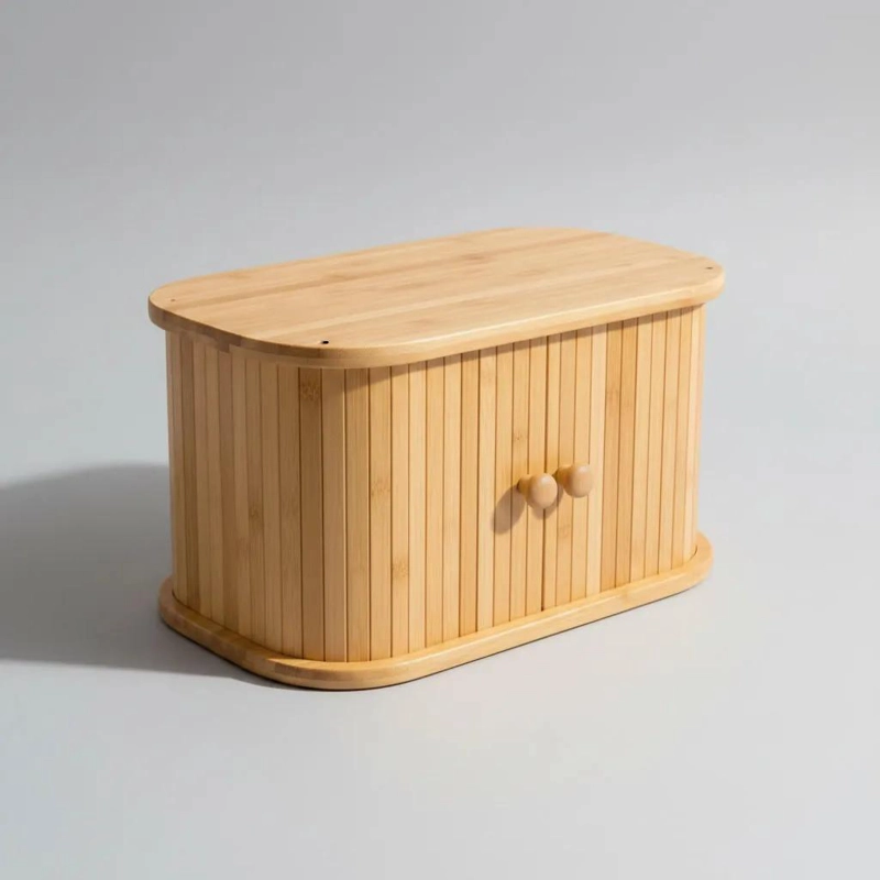 PANERA DE BAMBU NATURAL ORGANIZADOR DE COCINA 40X23CM - 4
