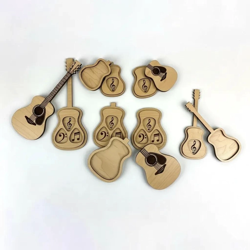 SET DE 3 CAJAS ORGANIZADORAS PARA UÑETAS DE GUITARRA - 2