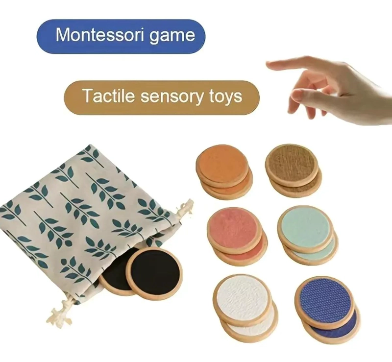 JUEGO SENSORIAL DE TEXTURAS EN MADERA PARA NIÑOS - 5