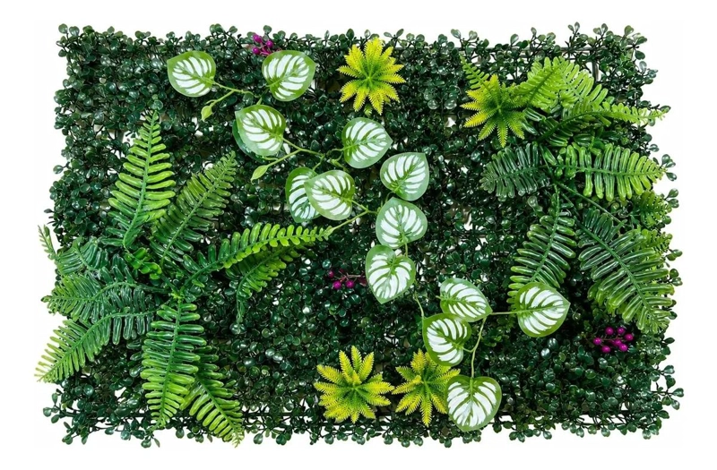 MURO VERTICAL ARTIFICIAL DE PLANTAS PARA DECORACION INTERIOR Y EXTERIOR - 1