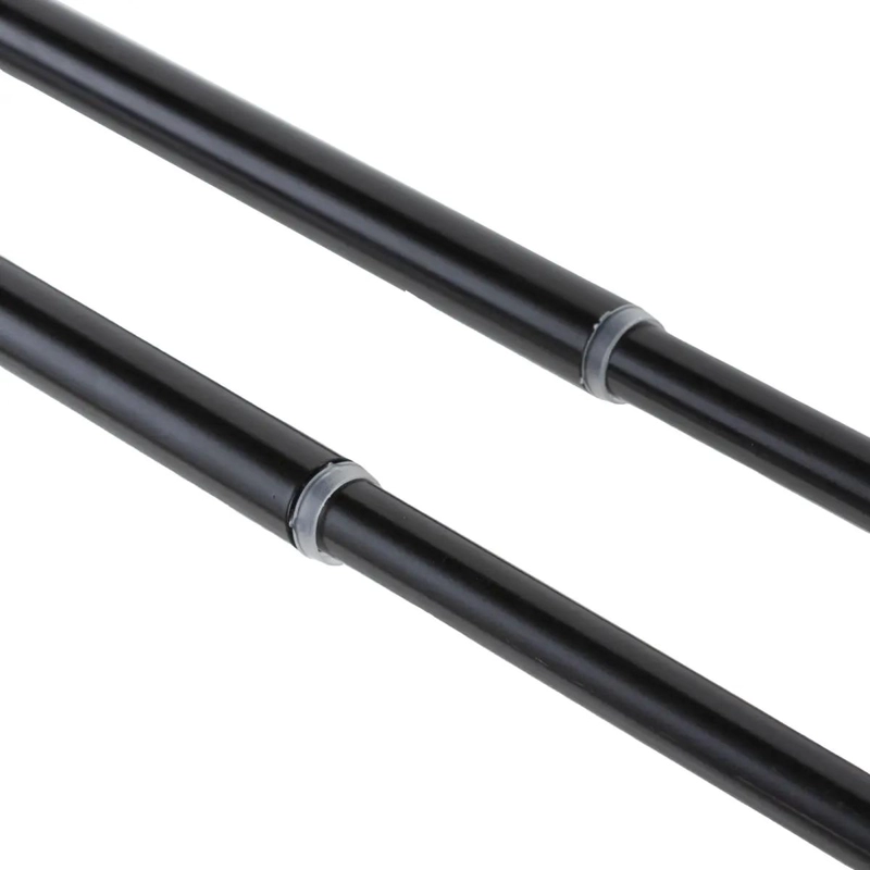 SET EXTENSIBLE DE METAL PARA CORTINAS 120-200 CM COLOR NEGRO - 3