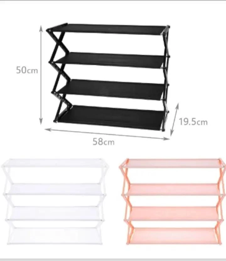 ZAPATERA PLEGABLE ORGANIZADOR DE 4 NIVELES PARA 12 PARES - 4