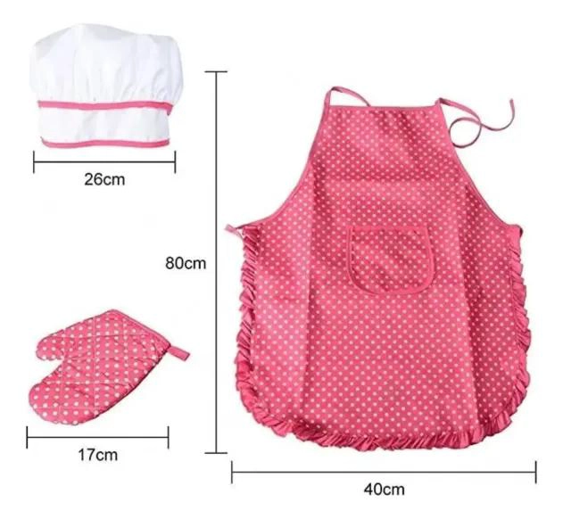 SET INFANTIL DE REPOSTERIA CON DELANTAL Y UTENSILIOS BASICOS PARA NIÑOS - 4