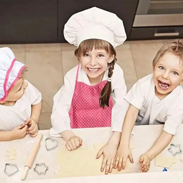 SET INFANTIL DE REPOSTERIA CON DELANTAL Y UTENSILIOS BASICOS PARA NIÑOS - 5