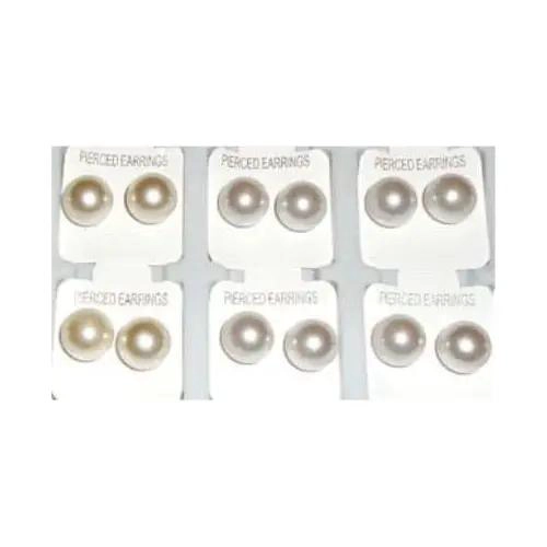 AROS DE PERLAS ELEGANTES EN PAQUETE DE 5 PARES - 1
