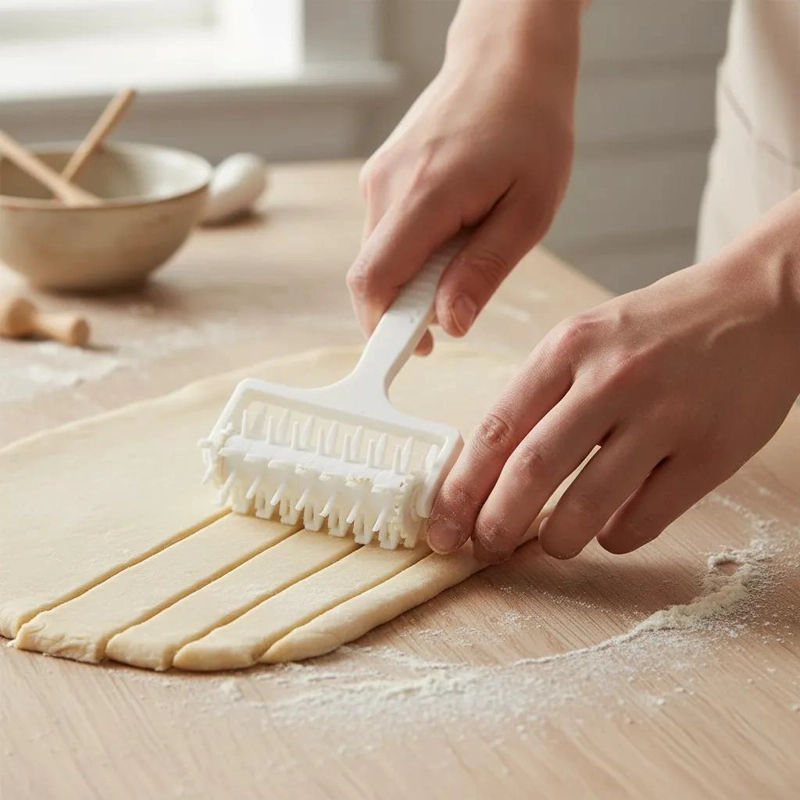 RODILLO PICADOR DE MASA CON CLAVOS DE 15 CM PARA PANADERIA Y REPOSTERIA - 4