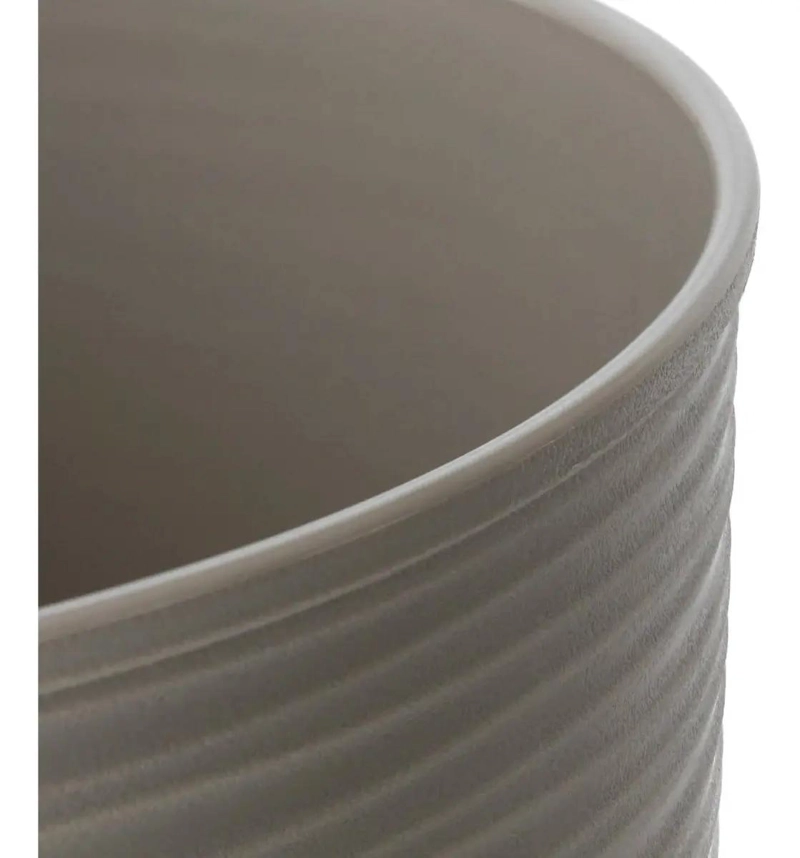 MACETA REDONDA ESTILO PIEDRA 33 CM PARA PLANTAS - 5