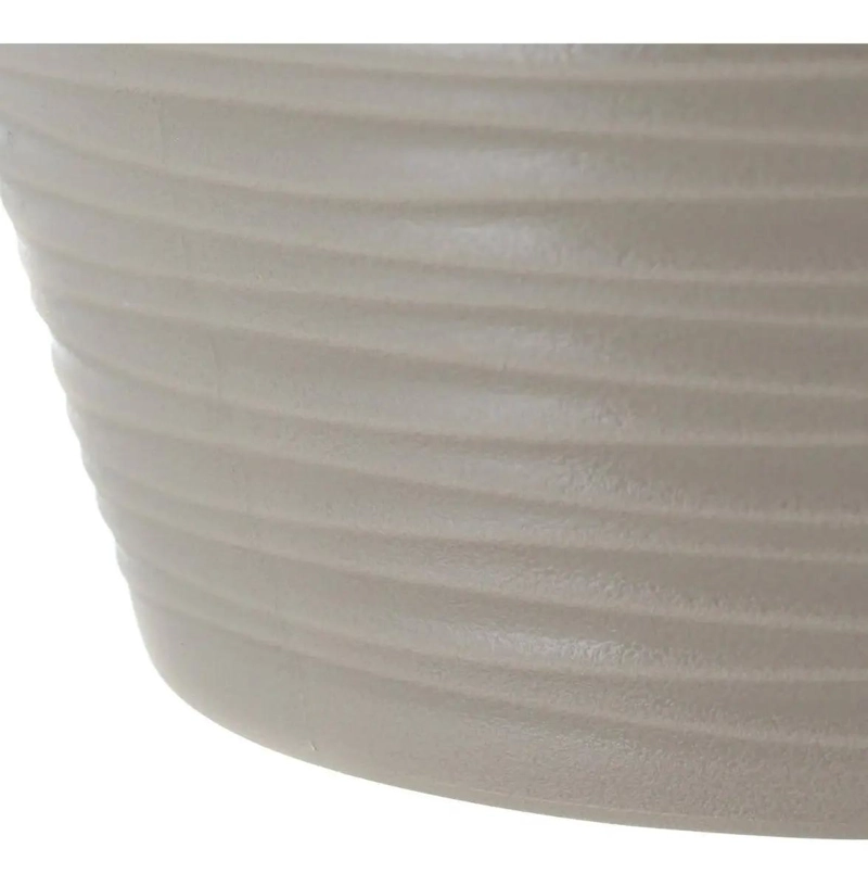 MACETA REDONDA ESTILO PIEDRA 33 CM PARA PLANTAS - 6