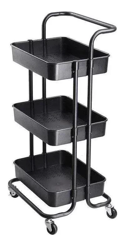 CARRITO ORGANIZADOR MULTIUSOS CON 3 NIVELES Y RUEDAS - 1