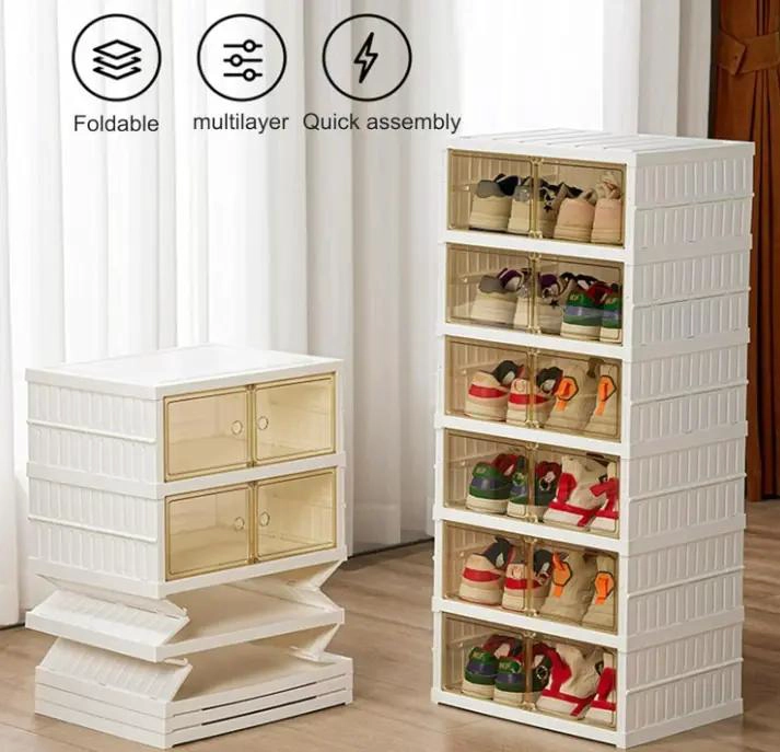 ZAPATERA PLEGABLE PARA 12 PARES DE CALZADO COMPACTA - 4