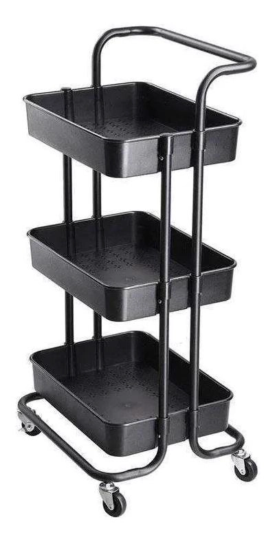 CARRITO ORGANIZADOR MULTIUSOS CON 3 ESTANTES Y RUEDAS - 1