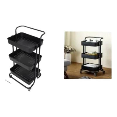 CARRITO ORGANIZADOR MULTIUSOS CON 3 ESTANTES Y RUEDAS - 3