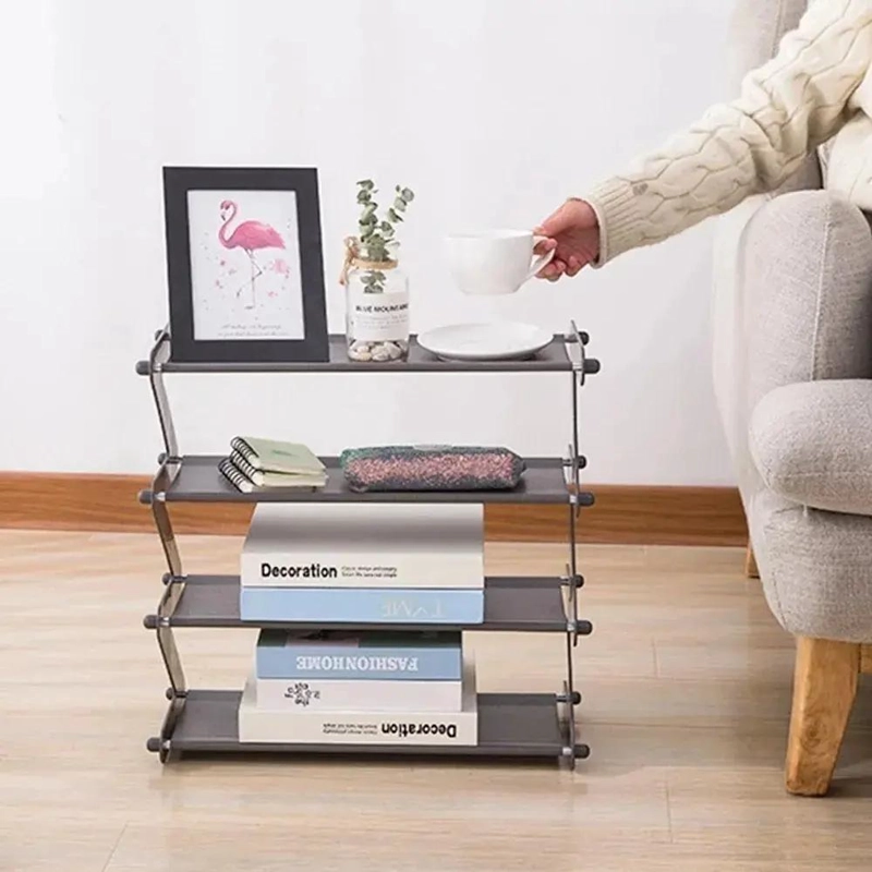 ORGANIZADOR DE ZAPATOS MODERNO PARA 8 PARES EN GRIS - 3