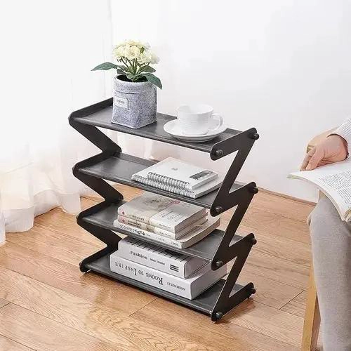 ORGANIZADOR DE ZAPATOS MODERNO PARA 8 PARES EN GRIS - 4