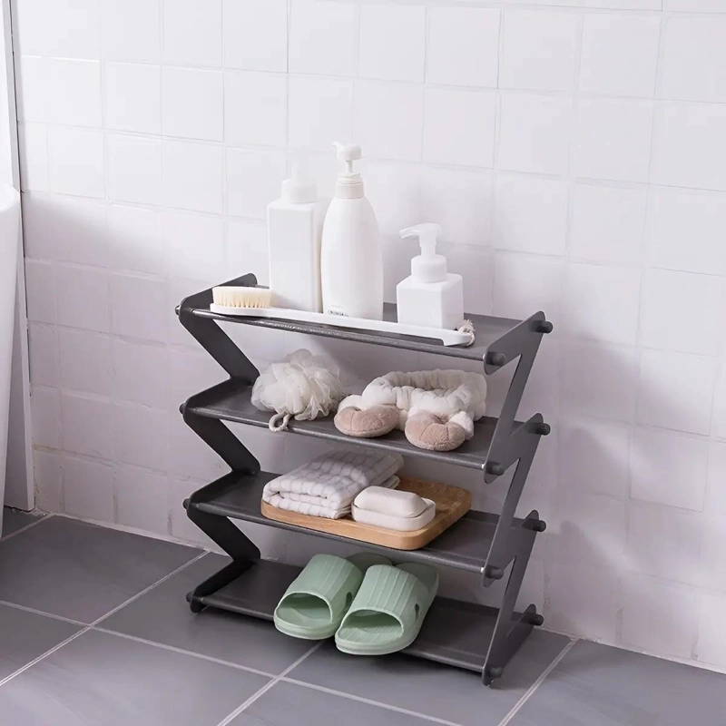 ORGANIZADOR DE ZAPATOS MODERNO PARA 8 PARES EN GRIS - 5
