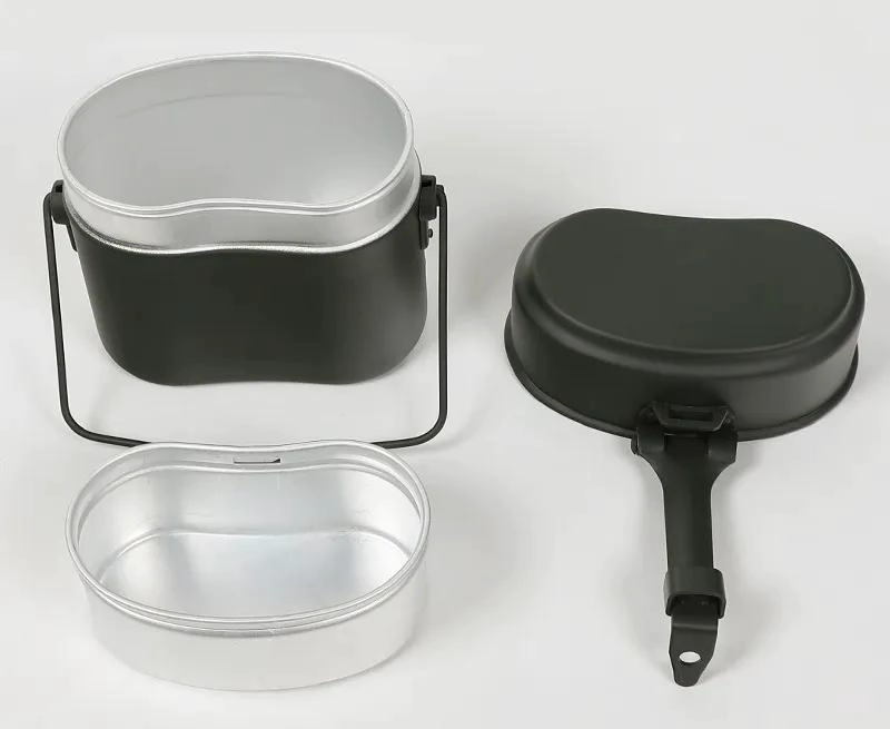 SET DE CANTIMPLORA Y OLLA DE ALUMINIO PARA ACTIVIDADES AL AIRE LIBRE - 1