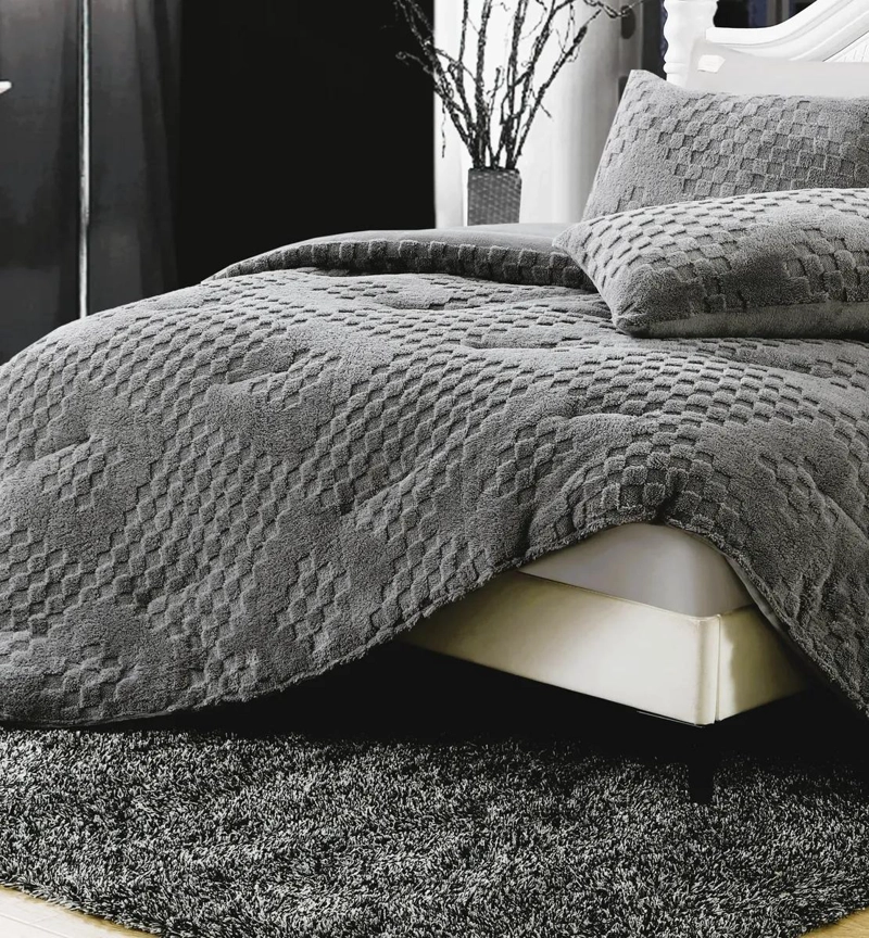 EDREDON REVERSIBLE ENGROSADO CON RELIEVE 3D PARA INVIERNO 1.5 PLAZAS - 7