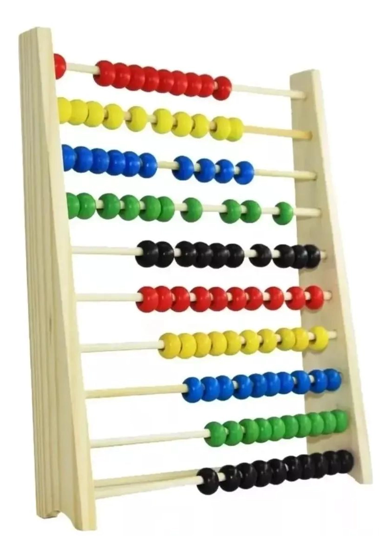 ABACO DE MADERA JUGUETE DIDACTICO PARA APRENDIZAJE INFANTIL - 5