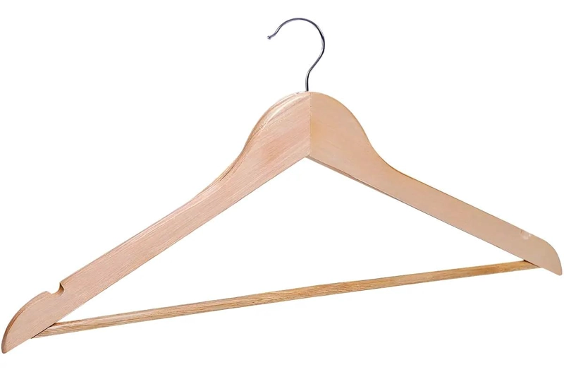 PERCHAS DE MADERA ANTIDESLIZANTES CON GANCHO GIRATORIO 360° - 1