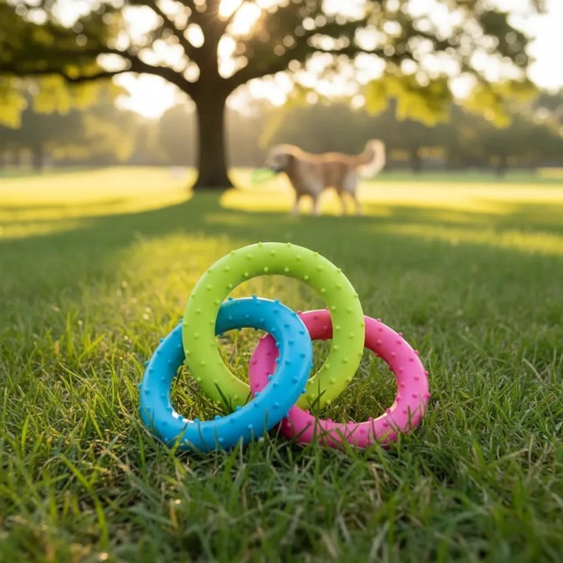 PELOTA DE GOMA MEDIANA PARA PERROS DE 5 CM DE DIAMETRO - 5