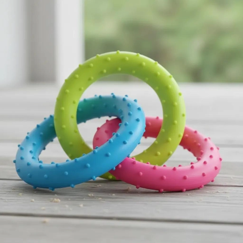 PELOTA DE GOMA MEDIANA PARA PERROS DE 5 CM DE DIAMETRO - 6