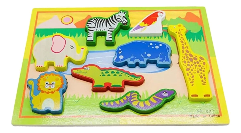 PUZZLE DIDACTICO DE MADERA 3D PARA NIÑOS - 4
