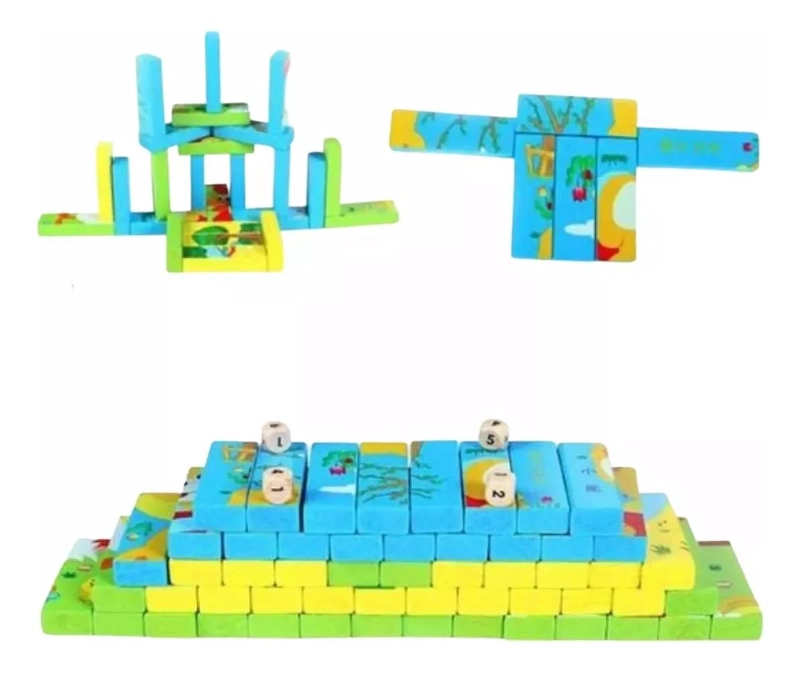 JUGUETE DIDACTICO TORRE DE APILAR Y PUZLE PARA NIÑOS - 1