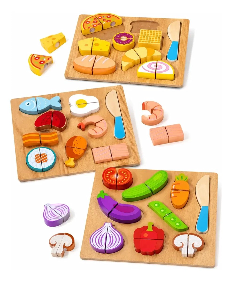 ROMPECABEZAS INTERACTIVO DE MADERA PARA APRENDIZAJE INFANTIL - 1