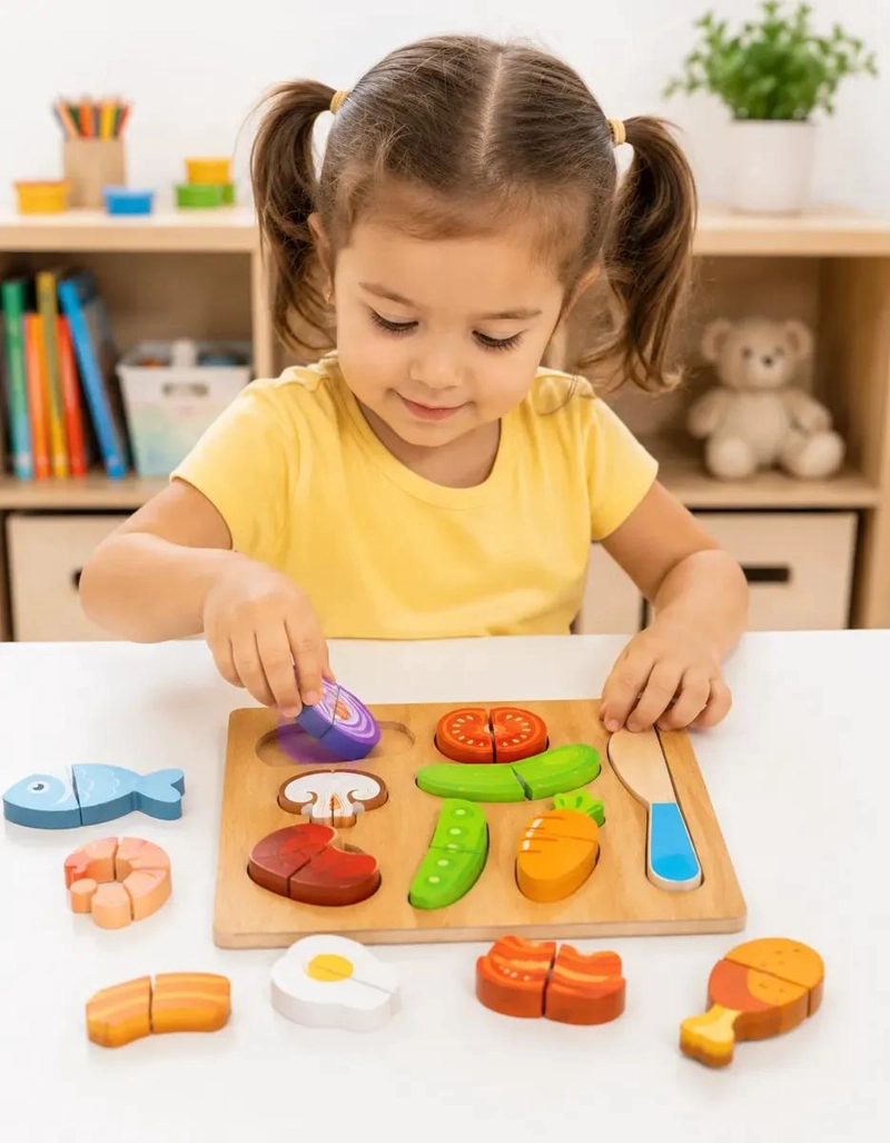 ROMPECABEZAS INTERACTIVO DE MADERA PARA APRENDIZAJE INFANTIL - 2