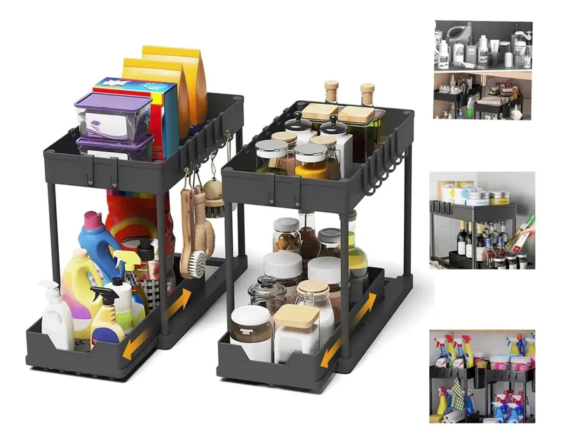 ORGANIZADOR DE COCINA BAJO FREGADERO CON DISEÑO DESLIZABLE - 1