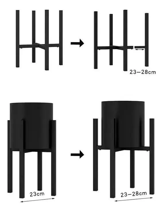 PORTA MACETERO DESMONTABLE PEDESTAL PARA PLANTAS DECORATIVAS - 3