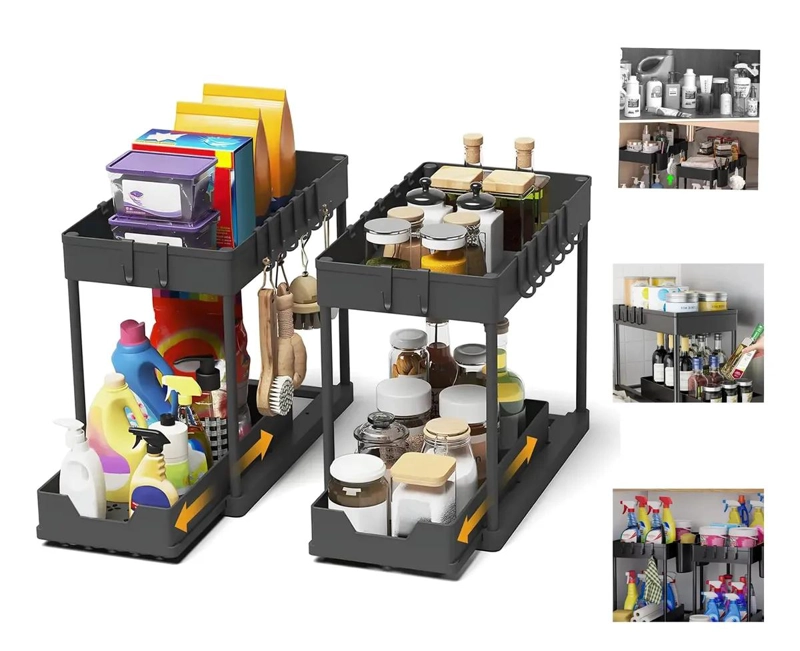 ORGANIZADOR DE COCINA BAJO FREGADERO CON 2 NIVELES - 1